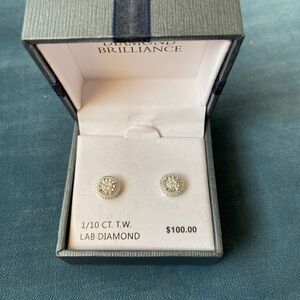 Diamond Earrings NWT